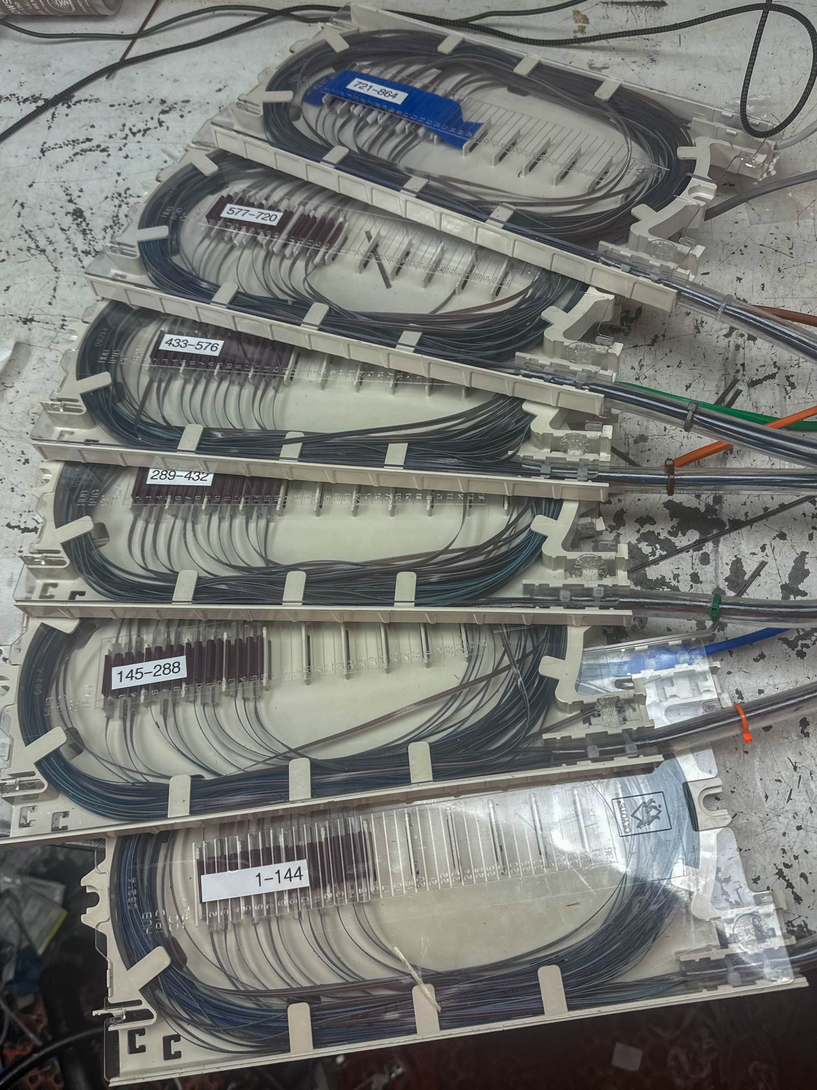 Fiber optic splice installation